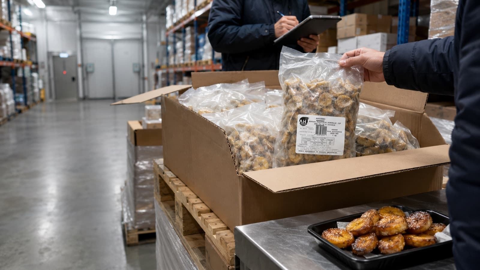 Grossiste banane plantain IQF : fournisseur surgelé pour la restauration — ANSEMO