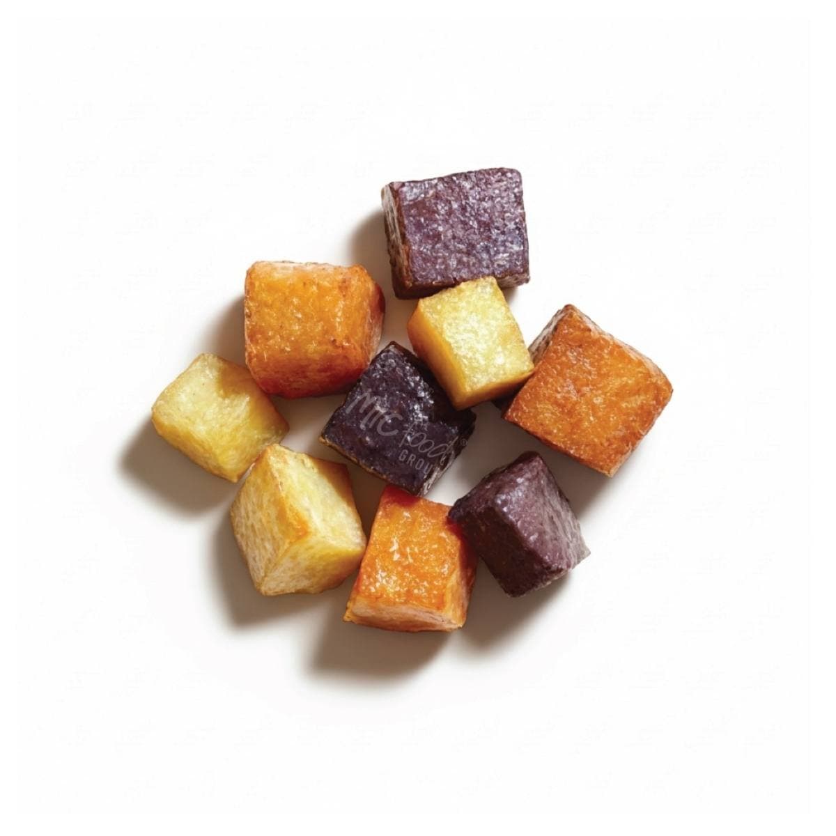 Patate douce tricolore en dés (20×20 mm)